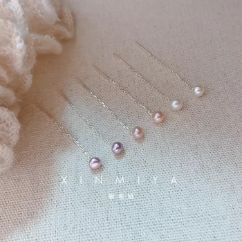 Fülbevalók - Gyöngy, irodalmi retro stílus, nőknek, 2025 nyár