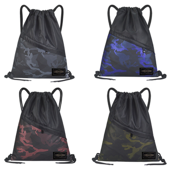 Športový batoh so šnúrkou, ľahký, unisex, dýchajúci zadný panel, vhodný na horolezectvo, veľká kapacita (Nylon; Polyesterové podšívka; zadný panel s krivkou; dýchajúci)