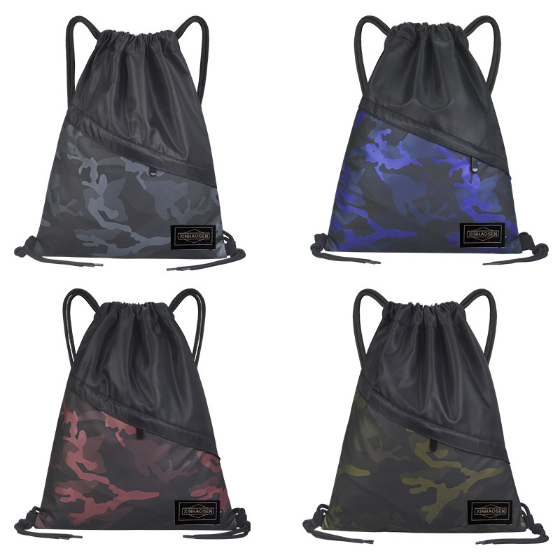 Športový batoh so šnúrkou, ľahký, unisex, dýchajúci zadný panel, vhodný na horolezectvo, veľká kapacita (Nylon; Polyesterové podšívka; zadný panel s krivkou; dýchajúci)