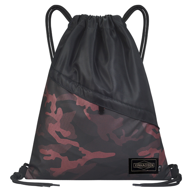 Športový batoh so šnúrkou, ľahký, unisex, dýchajúci zadný panel, vhodný na horolezectvo, veľká kapacita (Nylon; Polyesterové podšívka; zadný panel s krivkou; dýchajúci)