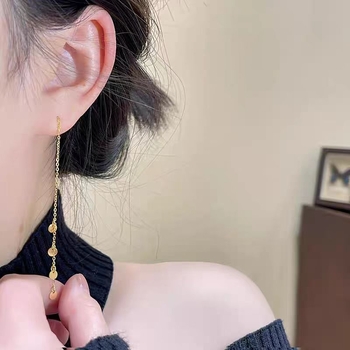 Náušnice Han xizi – meď, tvaru U, geometrické, elektroplatované, jar 2025