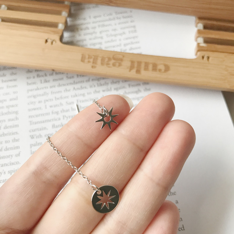 Kast 925 strieborné geometrické náušnice, Ins štýl, model E066