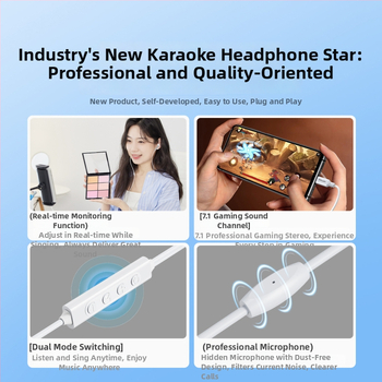 riksoin Sk01 In-ear vadu austiņas ar 7.1 kanālu skaņu, trokšņu slāpējošu mikrofonu un inline vadību, Android saderīgas, 1,6 m kabelis