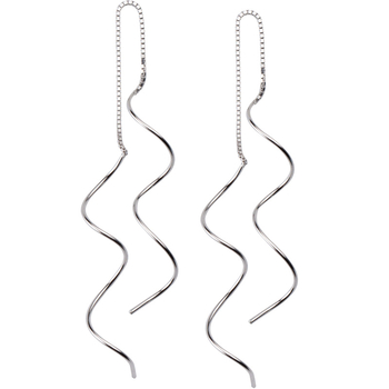 925-ös ezüst fülbevalók, minimalist stílus, Poetry márka, nőknek