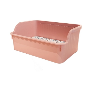 Cutie de nisip pentru pisici, design semiînchis, material PVC, potrivită pisicilor