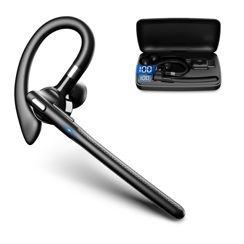 YYK-526 căști Bluetooth mono cu reducere a zgomotului la apel și traducere AI, Bluetooth 5.4, rază de 10 m, autonomie peste 8 ore