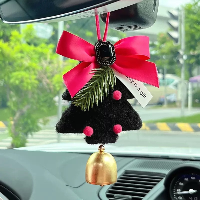 Κρεμαστό για καθρέφτη αυτοκινήτου – ελαφρύς πολυτελής στυλ, μη υφαντό ύφασμα, εσωτερική διακόσμηση αυτοκινήτου, διακοσμητικά αυτοκινήτων