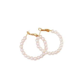 Perlové náušnice, unisex, geometrický dizajn, vsadené perly, meď pokovená zlatom, ušné tyčinky z 925 striebra