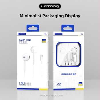 Type-C slúchadlá, in-ear, káblové, citlivosť 103 dB, dĺžka kábla 1,2 m