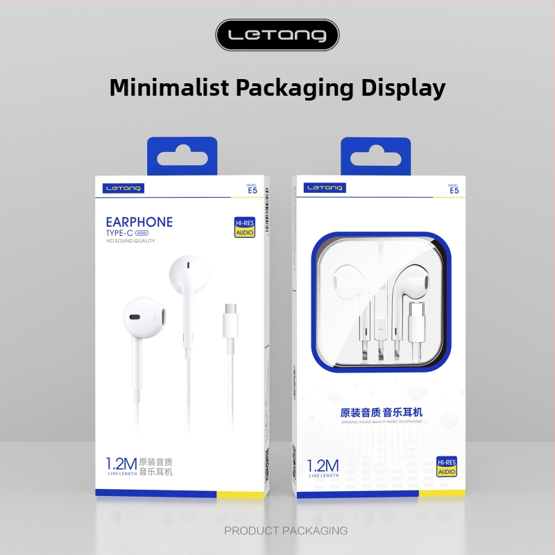 Type-C slúchadlá, in-ear, káblové, citlivosť 103 dB, dĺžka kábla 1,2 m