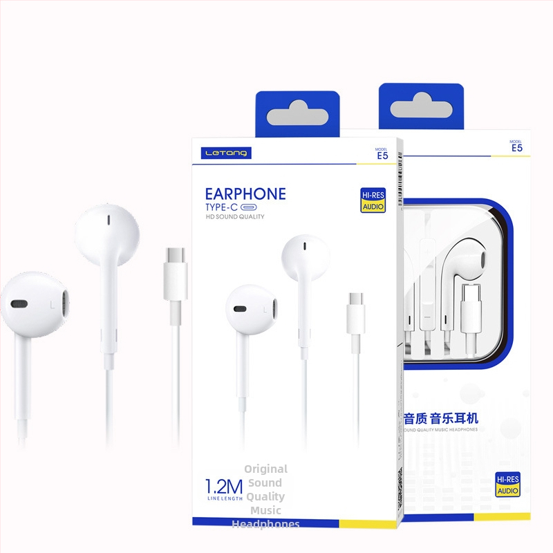 Type-C slúchadlá, in-ear, káblové, citlivosť 103 dB, dĺžka kábla 1,2 m