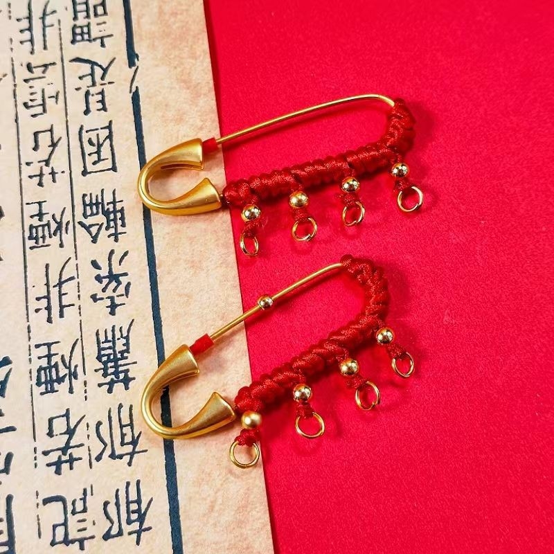 Rézből készült brooch, U-alakú, kézzel készített DIY dekoráció, nyár 2022