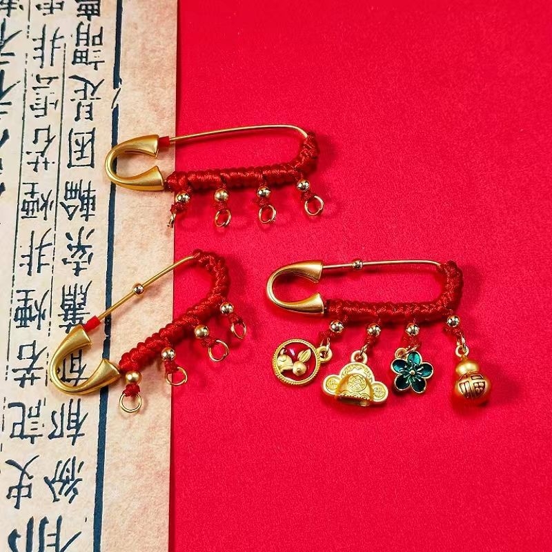 Rézből készült brooch, U-alakú, kézzel készített DIY dekoráció, nyár 2022