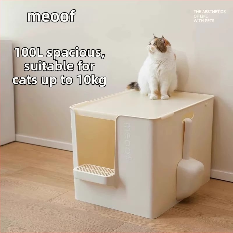 Meoof macskaalmotálca – fél-zárt, mély, csöpögés elleni, PP anyag, kód M0024