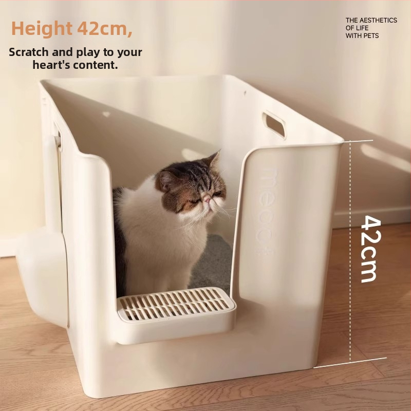 Meoof macskaalmotálca – fél-zárt, mély, csöpögés elleni, PP anyag, kód M0024