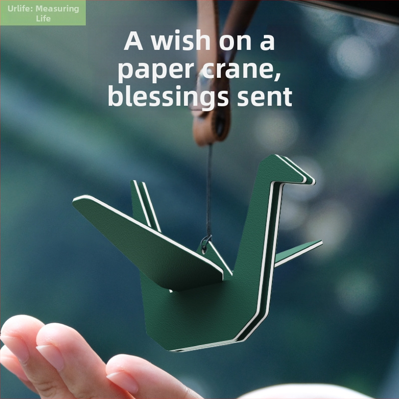 Zavesná ozdoba do auta – Ručne vyrobený origami jeřáb, Aromaterapia, Odstránenie zápachu, Osvieženie interiéru, Možnosť prispôsobenia