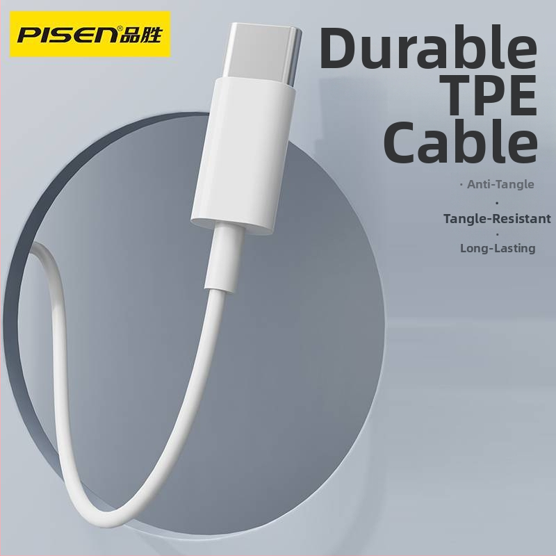 Pisen CP06 Type-C plne dekódované DAC káblové slúchadlá, 1,2 m, pohyblivá cievka, kompatibilné s iOS