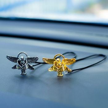 Κρεμαστό αυτοκινήτου από κράμα αλουμινίου, άγγελος-φύλακας με έξι φτερά, προσωποποιημένος εσωτερικός διακοσμητικός για το αυτοκίνητο