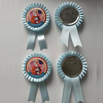 Corsage kitűző szalaggal és csipkével, kézzel készített fém kitűző, kód 001