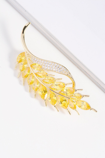 Elegáns réz brooch nőknek, virágos mintával, mikroinlay