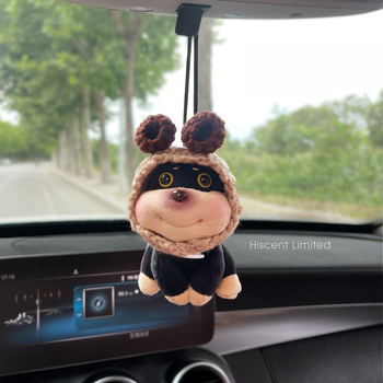 Rajzfilmszerű plüss autófüggő a visszapillantóhoz – belső autódekoráció