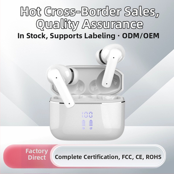 TWS juhtmevabad Bluetooth 5.3 kõrvaklapid digitaalse kuvaga, müra summutamine, 10 m ulatus, IPX5 veekindlus