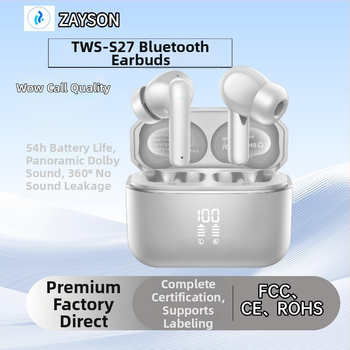 TWS juhtmevabad Bluetooth 5.3 kõrvaklapid digitaalse kuvaga, müra summutamine, 10 m ulatus, IPX5 veekindlus