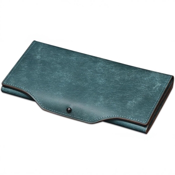 Mužská dlhá kožená peňaženka s japonským štýlom, prvotriedna hovädzia koža, veľká kapacita, viac kariet, mincovník