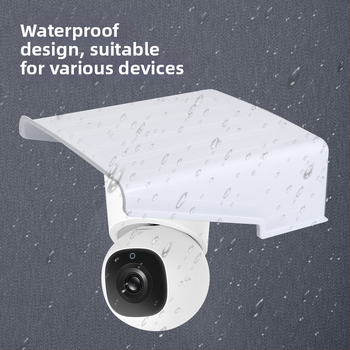 Kvadrātiska aizsargkaste novērošanas kamerai — plastmasas, sienas uzstādīšana