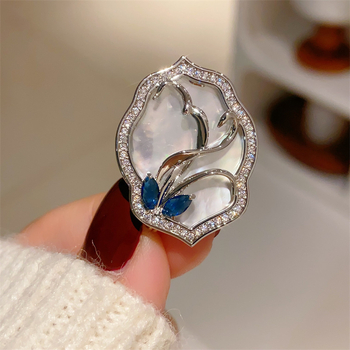 Gallértű orchidea, réz, koreai stílus, uniszex, virágmintás, gyémánt bevonat