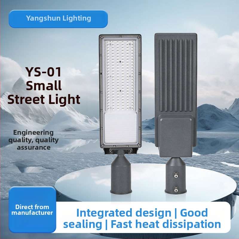 Gatvės apšvietimo korpusas (Galia: 100W; Integruotas LED lęšio modulis; Medžiaga: aliuminis; Modelis: Ys-01)