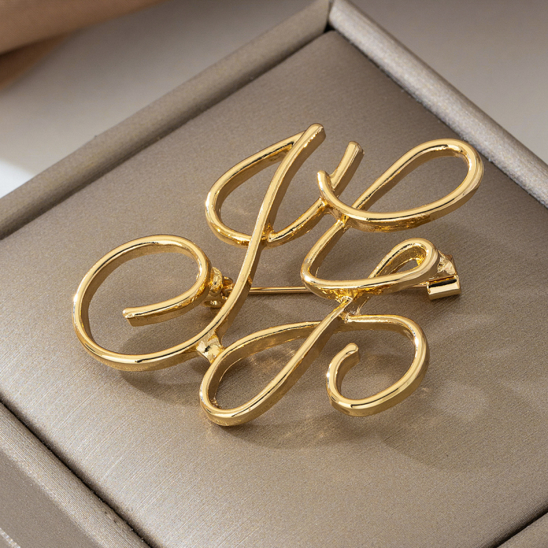 Brošňa na rever v kórejskom štýle s perlou, vysokokvalitný zinkový zliatok, geometrický otvorený dizajn, elektroplatovanie