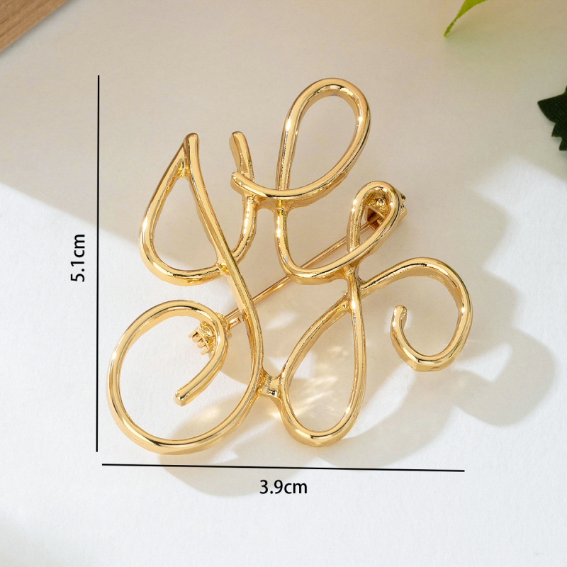 Brošňa na rever v kórejskom štýle s perlou, vysokokvalitný zinkový zliatok, geometrický otvorený dizajn, elektroplatovanie