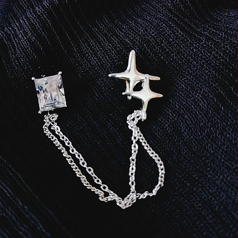 Brošňa z zliatiny, ženský štýl, geometrický dizajn, diamantové prevedenie, ozdobný doplnok