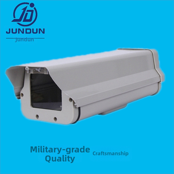 Hemisfēriska kameras korpuss no alumīnija sakausējuma, ārējā ūdensizturīga aizsardzība kamerai, modelis JD-610; kabelis Ø16 mm; loga atvere 65×75 mm