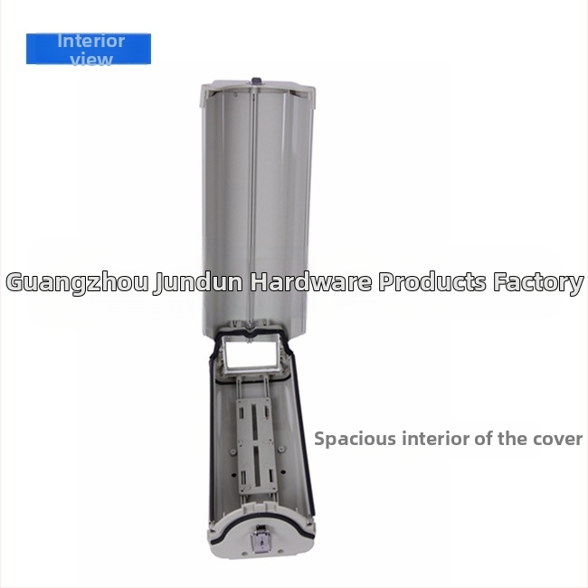 Hemisfēriska kameras korpuss no alumīnija sakausējuma, ārējā ūdensizturīga aizsardzība kamerai, modelis JD-610; kabelis Ø16 mm; loga atvere 65×75 mm