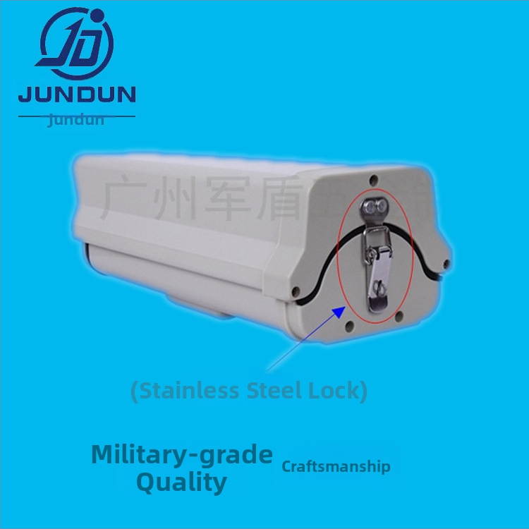 Hemisfēriska kameras korpuss no alumīnija sakausējuma, ārējā ūdensizturīga aizsardzība kamerai, modelis JD-610; kabelis Ø16 mm; loga atvere 65×75 mm