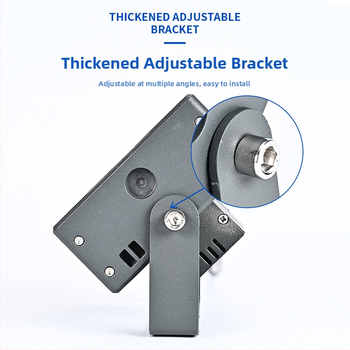 Prožektoriaus korpusas, 2x2 dviejų eilių LED modulis, aliuminio lydinys + temperuotas stiklas, paviršius: purškiamas dažymas, lauko naudojimui atsparus vandeniui, model WD-100X47MM-Double Row 4D