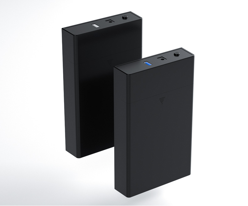 Carcasă externă HDD SATA cu USB 2.0, montaj fără unelte, carcasă ABS, suportă până la 6 TB.