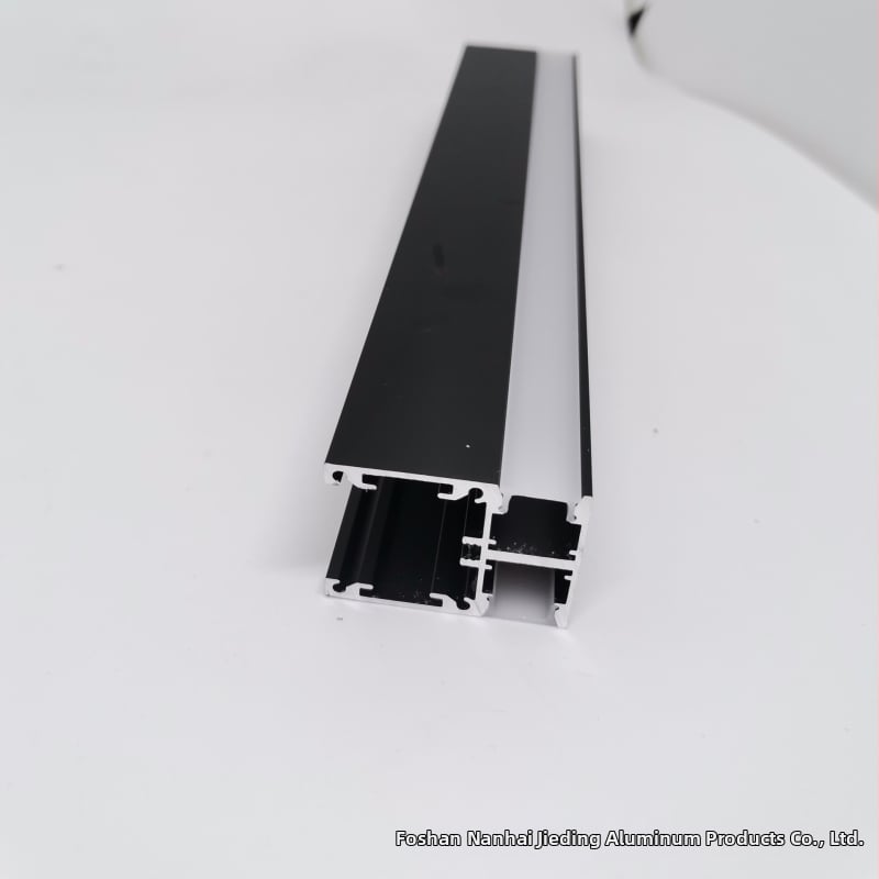 LED linijinis šviesos profilis JD-1127, aliuminis 6063-T5, anodinis paviršius, dvipusis sieninis šviesos profilis viršaus-žemyn, tinkamas svetainei, biurui, viešbutiui, vyno spintai ir prekybos centrams