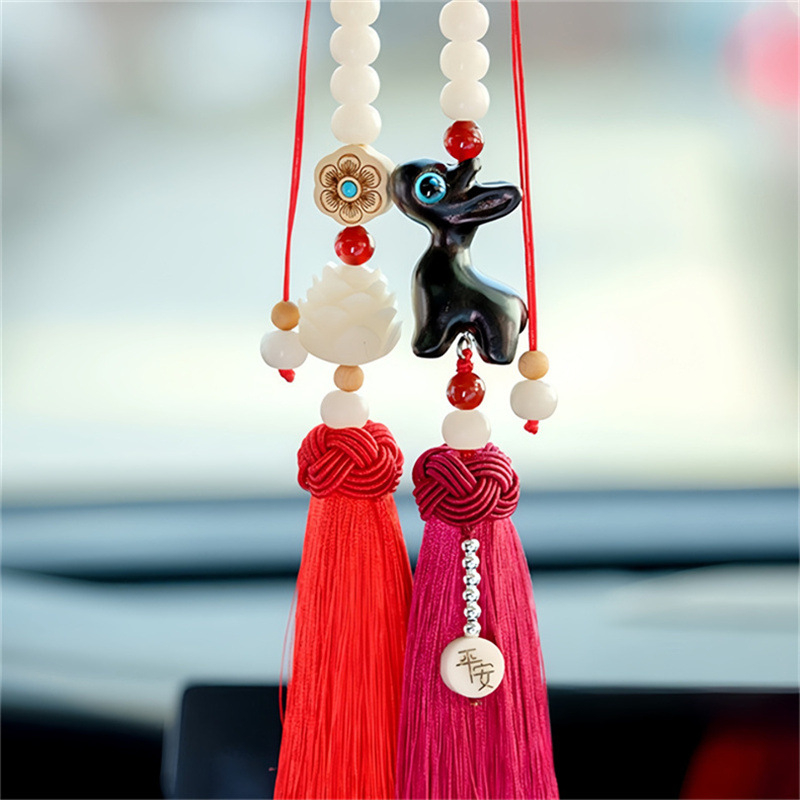 Ξύλινο διακοσμητικό αυτοκινήτου – χειροποίητο κρεμαστό με μοτίβο ελάφι, ρετρό στυλ, εσωτερική διακόσμηση, με δυνατότητα παραμετροποίησης