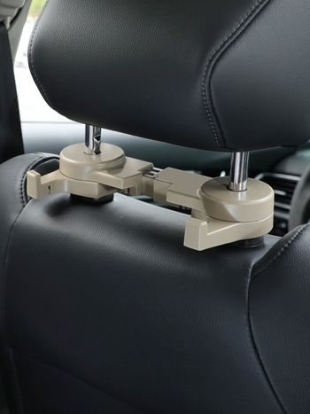 Skrytý hák pre zadné sedadlo auta — neviditeľný dvojitý hák, plast, jednoduchý štýl, Zhuo Pin Xuan