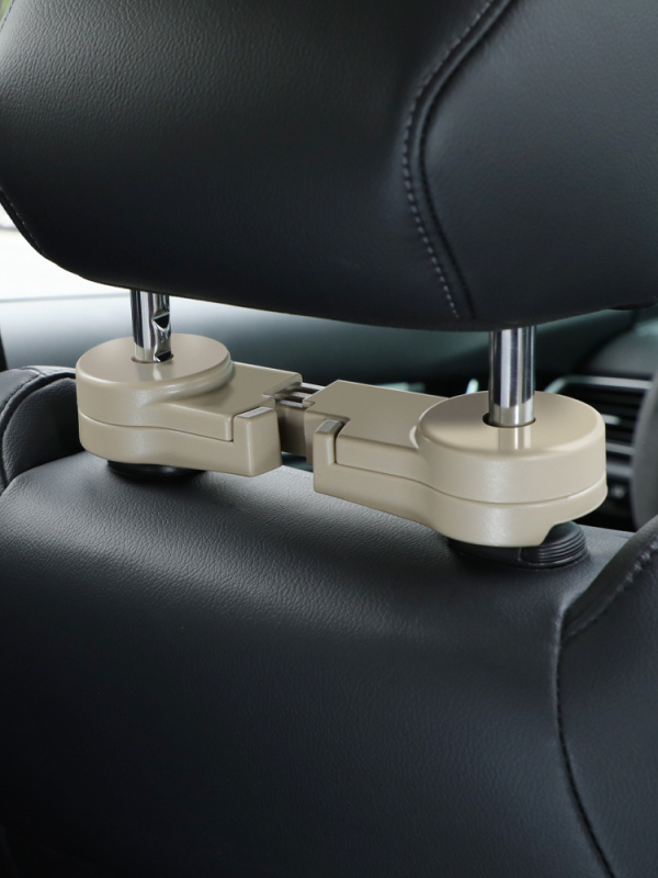 Skrytý hák pre zadné sedadlo auta — neviditeľný dvojitý hák, plast, jednoduchý štýl, Zhuo Pin Xuan