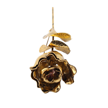 Brož s kvetinovým dizajnom, elektroplating na zmesi materiálov – dekoratív pripínacia brož, viaceré použitia