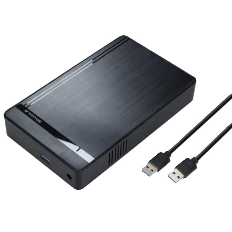 SATA външен корпус за твърд диск с USB 3.0 и Type-C, ABS корпус, поддържа до 18TB, 5Gbps трансфер