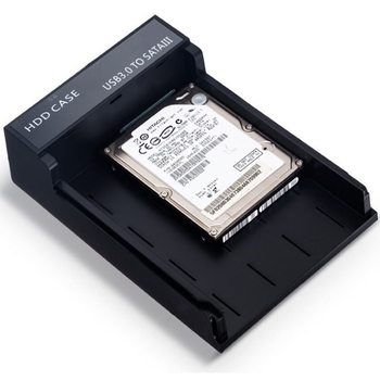 EVLLIE YMH-54 Cutie externă USB 3.0 pentru discuri SATA de 2,5/3,5 inch, Suport până la 8 TB, Viteză de transfer până la 5 Gbps