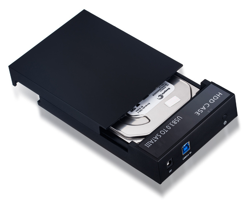 EVLLIE YMH-54 Cutie externă USB 3.0 pentru discuri SATA de 2,5/3,5 inch, Suport până la 8 TB, Viteză de transfer până la 5 Gbps