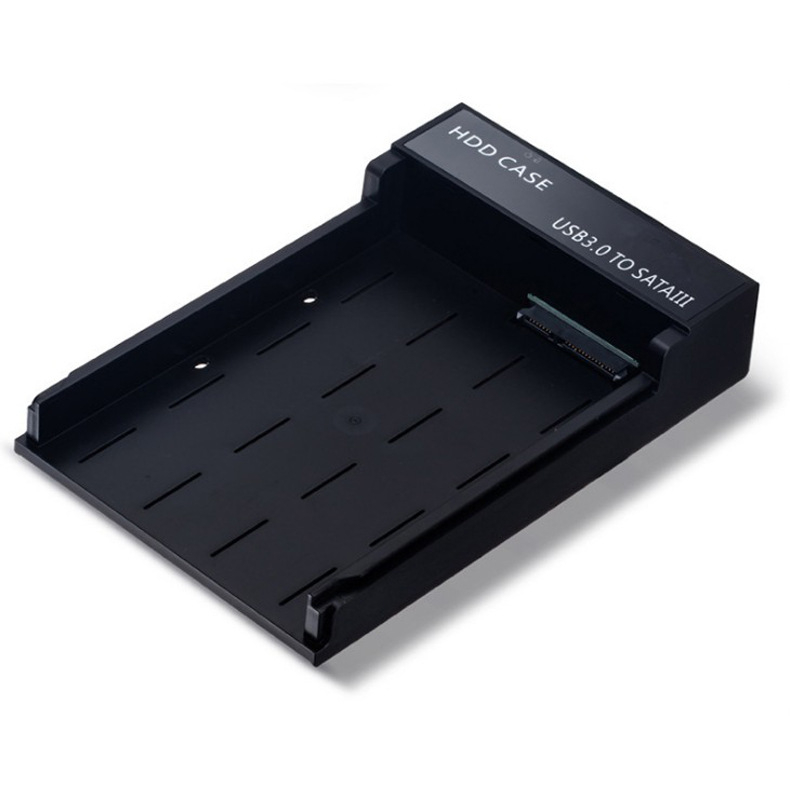 EVLLIE YMH-54 Cutie externă USB 3.0 pentru discuri SATA de 2,5/3,5 inch, Suport până la 8 TB, Viteză de transfer până la 5 Gbps