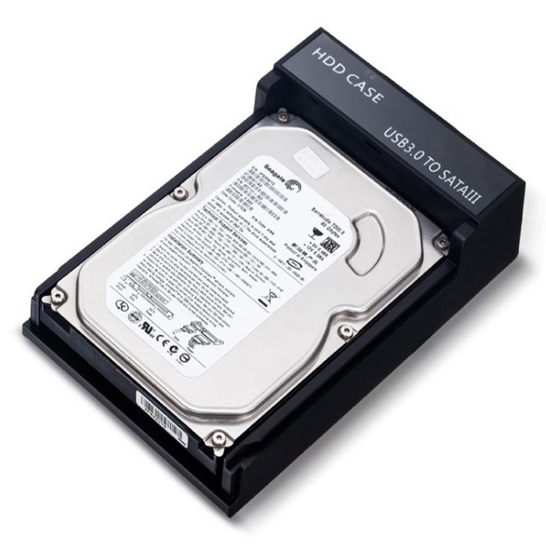 EVLLIE YMH-54 Cutie externă USB 3.0 pentru discuri SATA de 2,5/3,5 inch, Suport până la 8 TB, Viteză de transfer până la 5 Gbps