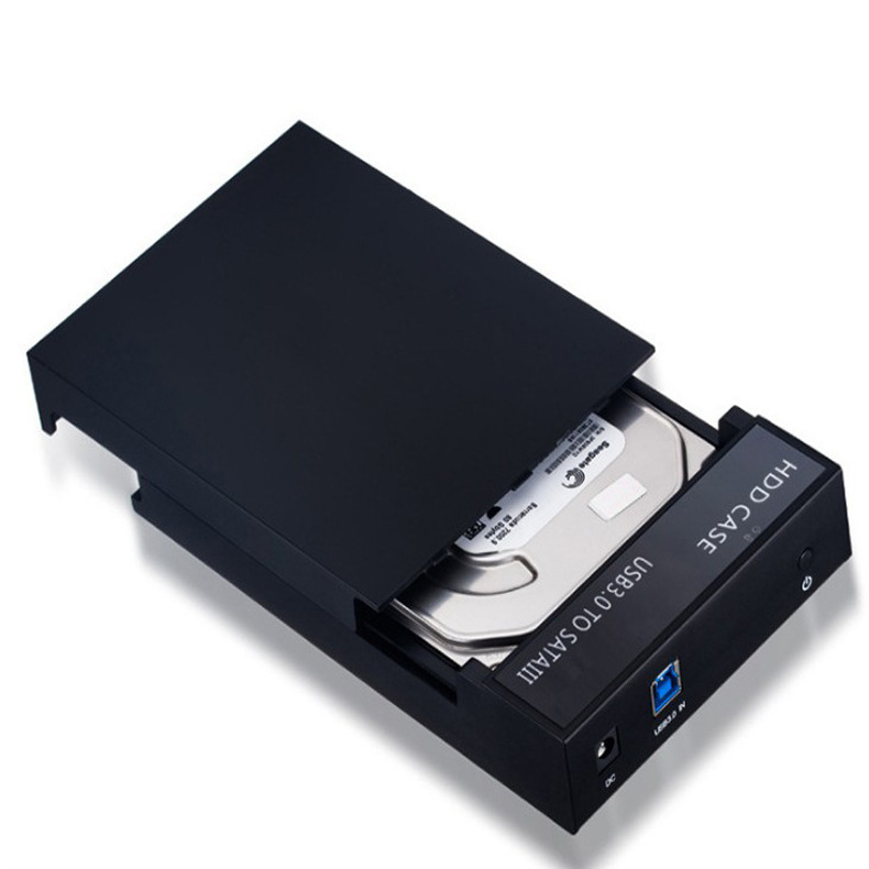 EVLLIE YMH-54 Cutie externă USB 3.0 pentru discuri SATA de 2,5/3,5 inch, Suport până la 8 TB, Viteză de transfer până la 5 Gbps